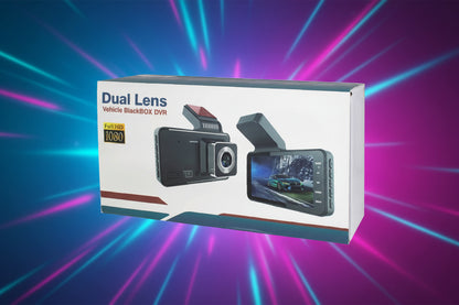 Dashcam 1080Px Cámara Frontal + Cámara de Retroceso para Auto Full HD