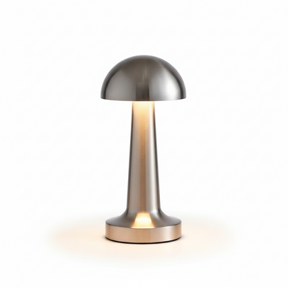 Lámpara Led Mesa Mushroom Gris 9x23 cm