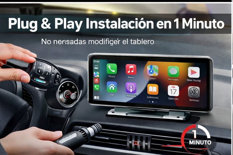 Pantalla CarPlay y Android para Auto