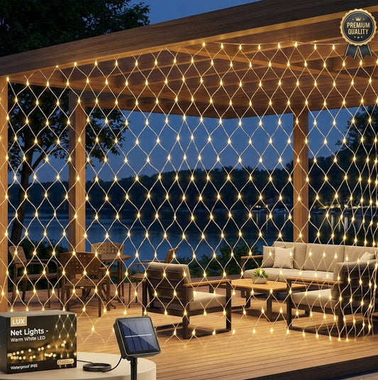Malla Cortina con Energía Solar 3x3 M